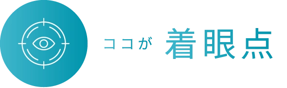 ココが着眼点